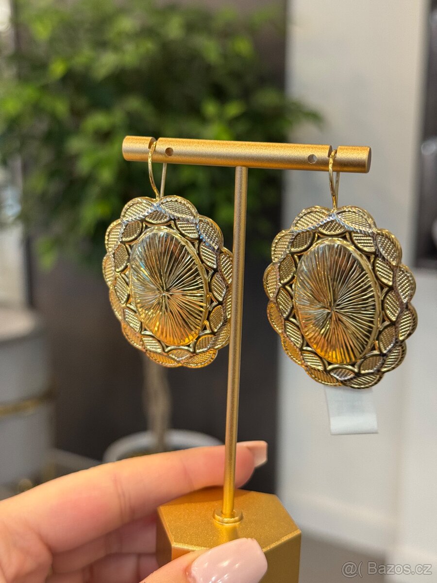 Zlaté náušnice (585/1000), 7,60g