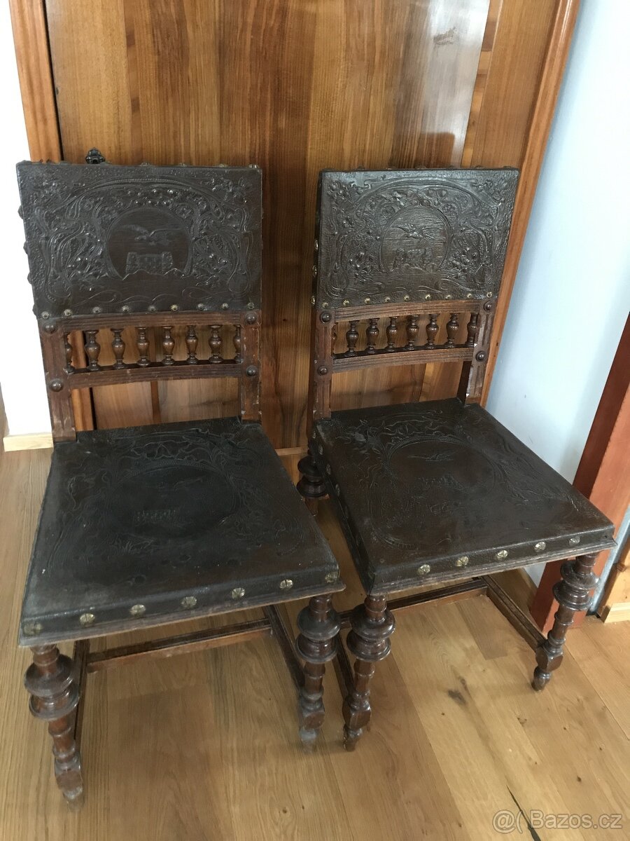 2 starožitné židle