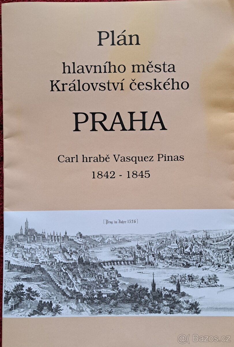 Plán hlavního města Praha Vasquez Pinas