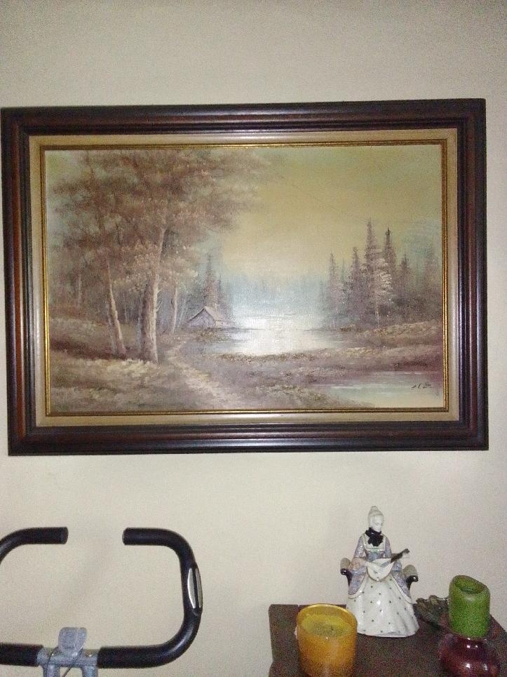 Obraz včetně rámu 108 x 79 cm