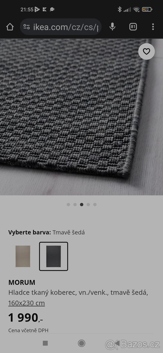 Koberec morum ikea