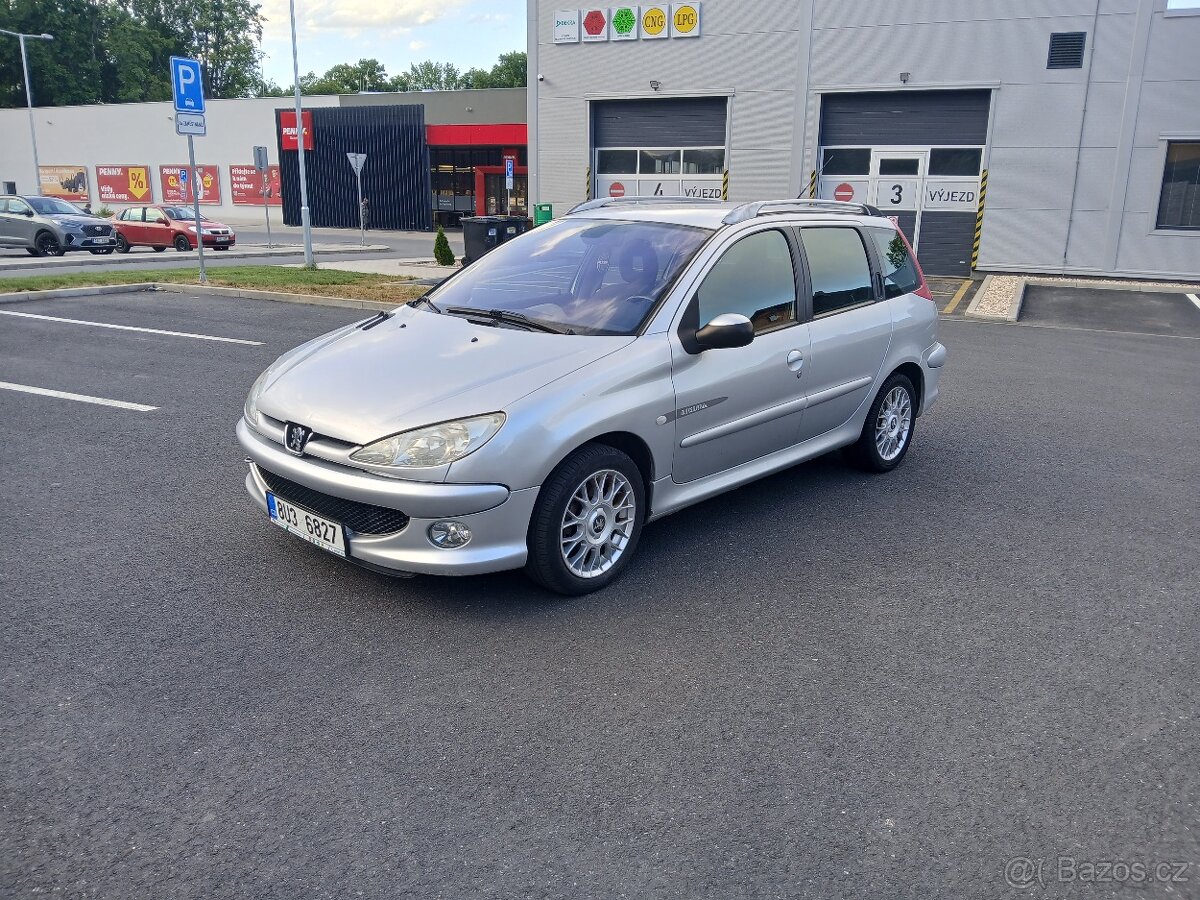 Peugeot 206 sw 1.6 16V QUCKSILVER, bez koroze
