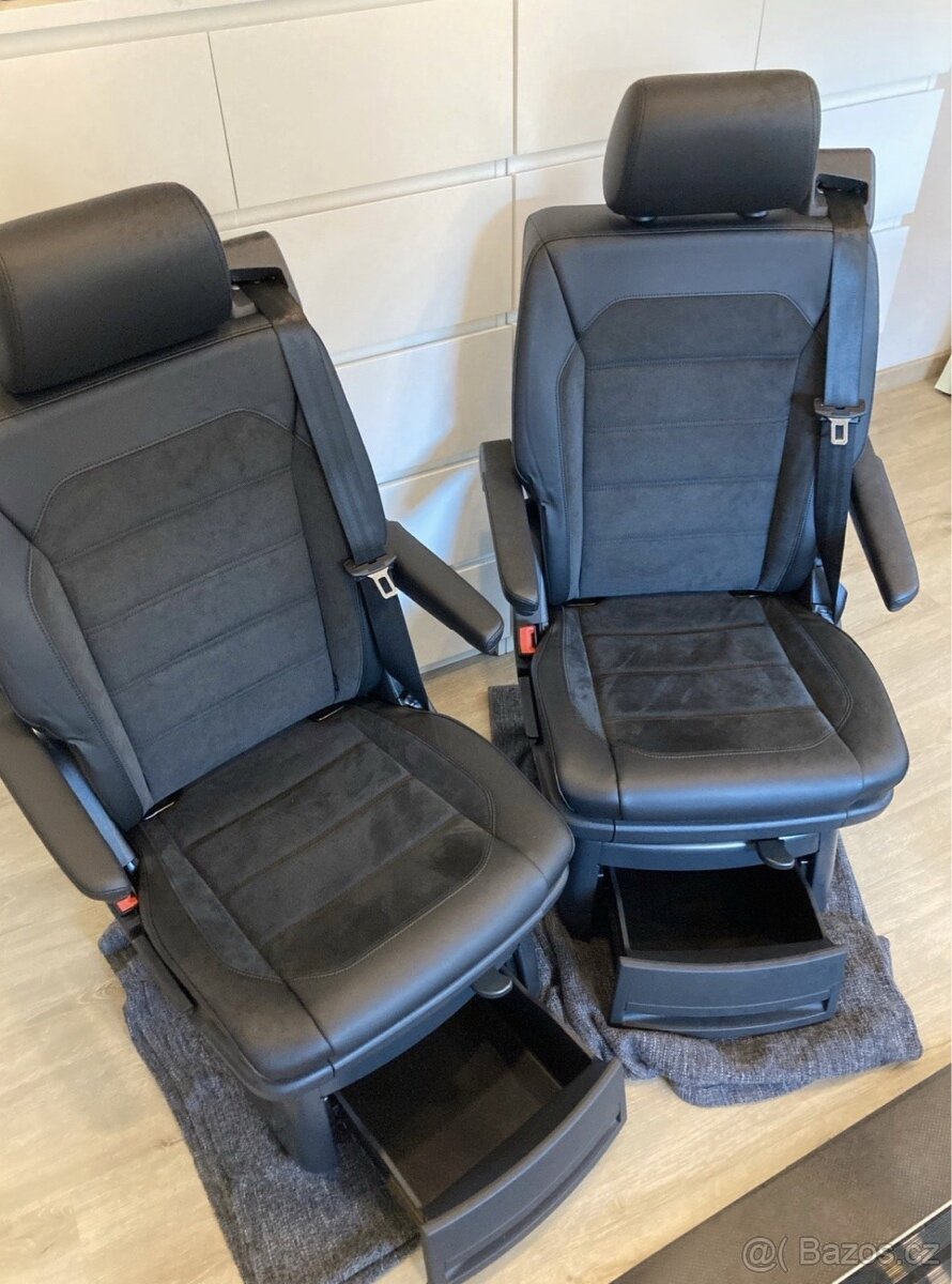 Otočné sedadlo VW Multivan T5 T6 T6.1 Alcantara/kůže