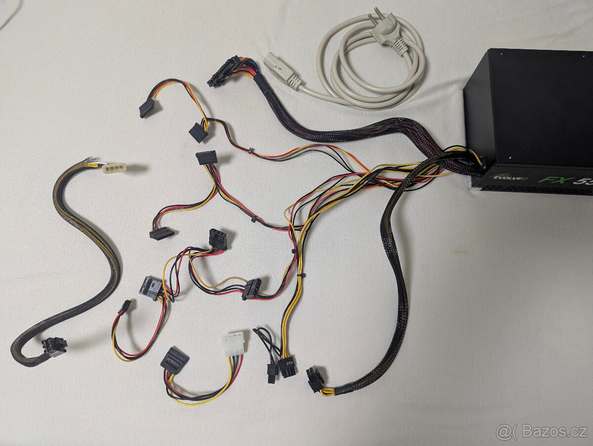 EVOLVEO FX 550W 80+ Bronze – plně funkční zdroj
