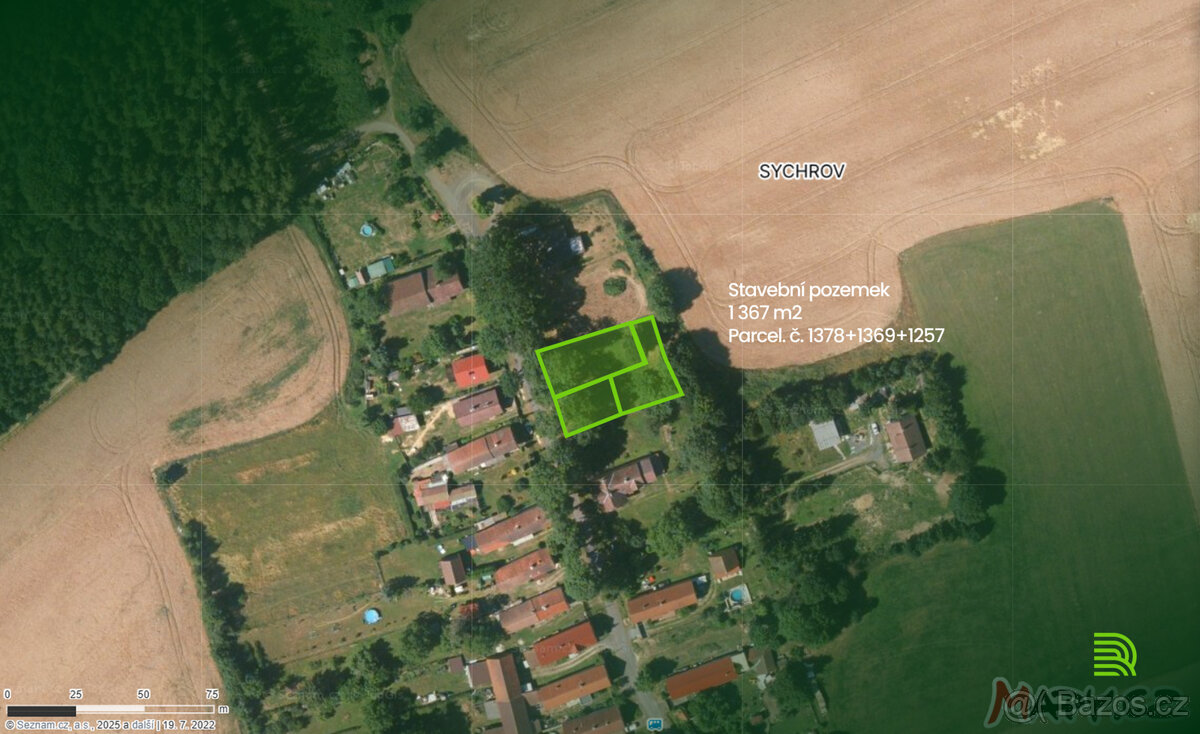 Prodej zahrady KÚ Přes p.č. 1378+1369+1257