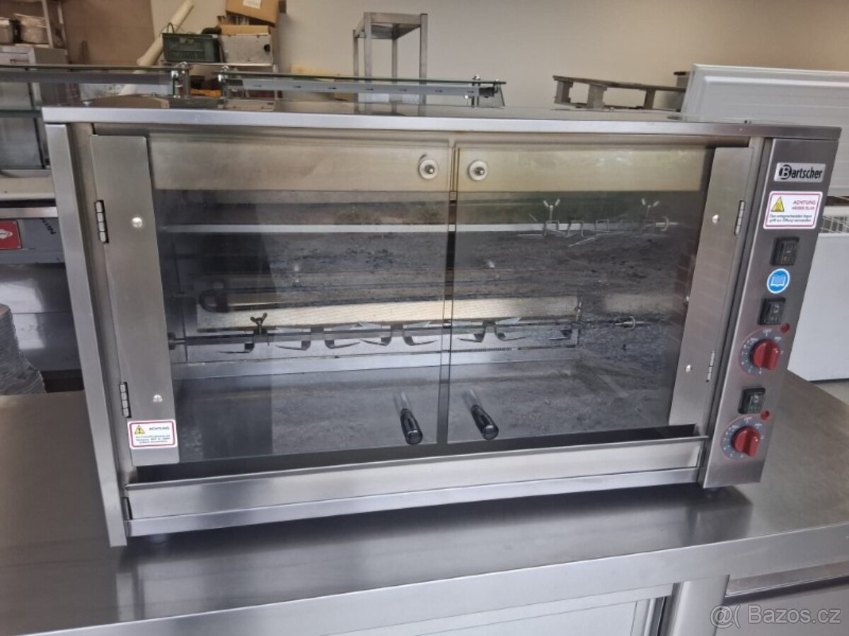 Elektrický gril na kuřata Bartscher P8N – 3,5 kW