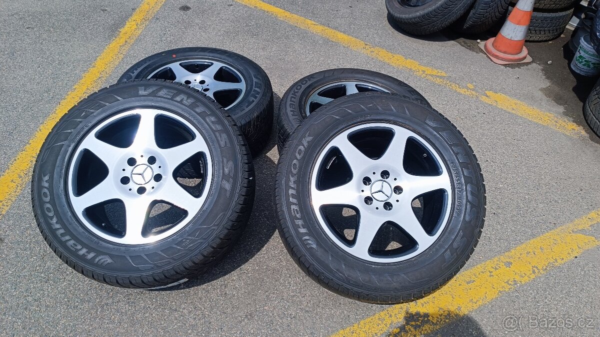 ALkola Mercedes-Benz w163 R17 po renovaci s gumami