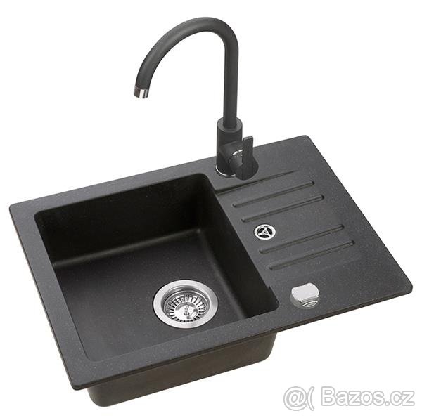 Kuchyňský granitový dřez ALVEUS 30 SONIC + BATERIE