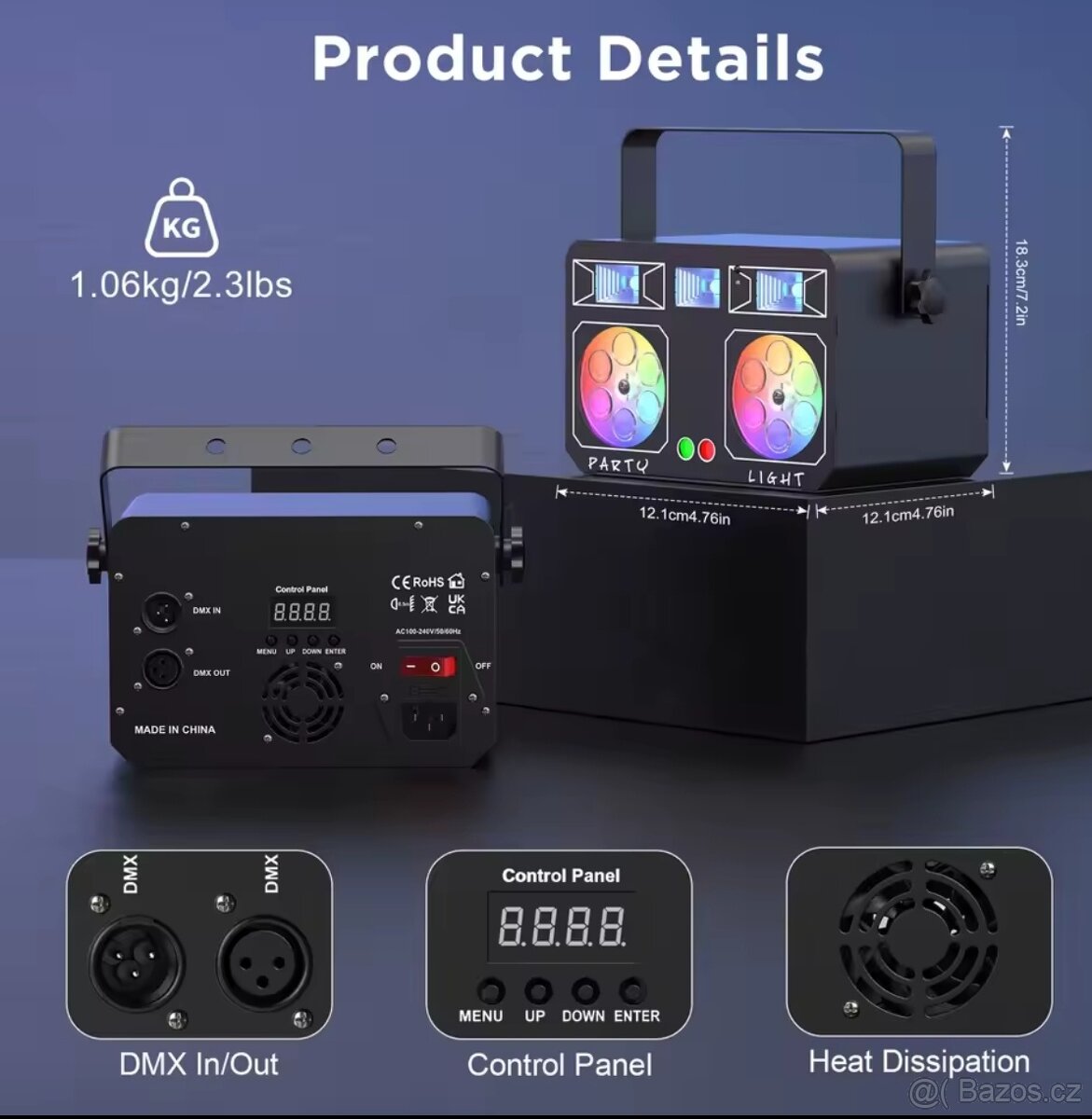 Mini větelný efekt 5in1