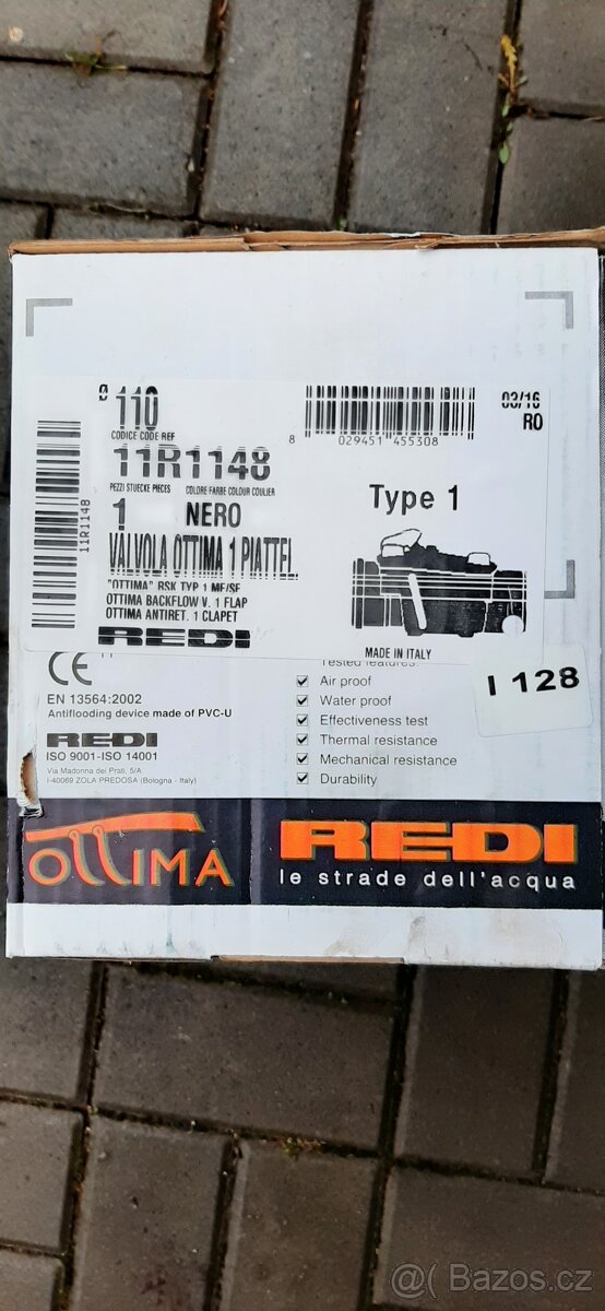 Klapka kanalizační