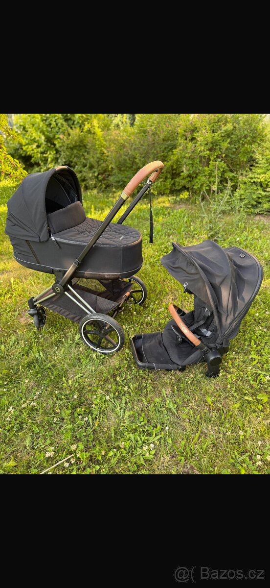 Prodám kočárek Cybex Priam – podvozek + korba + sporťák