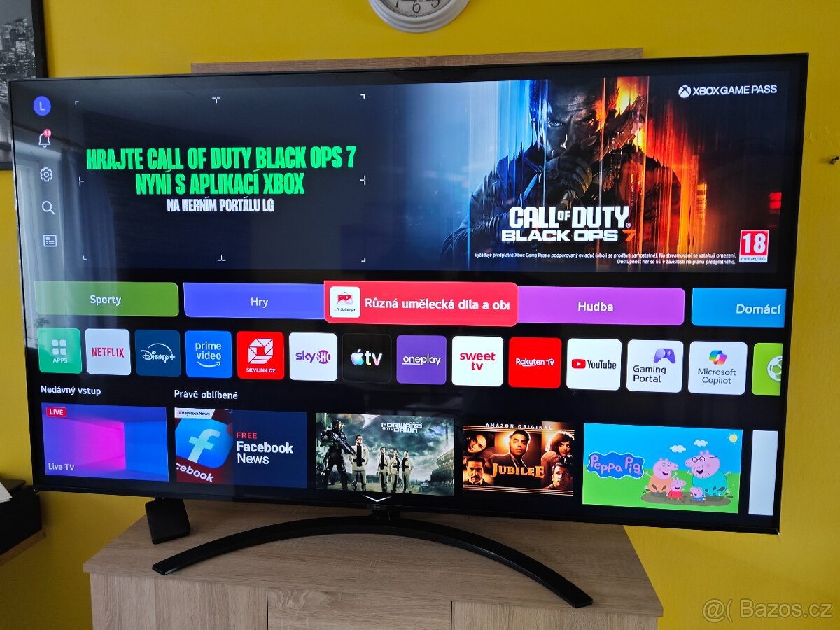 LG 4k tv 189cm v záruce do 3/2027