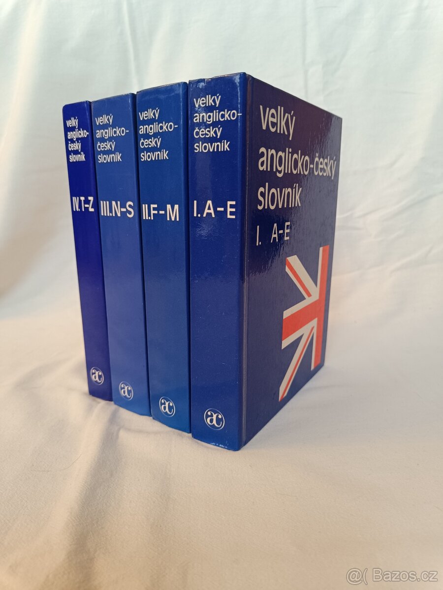Velký anglicko-český slovník Hais Hodek (4 svazky)
