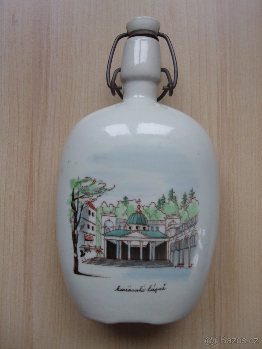 STARÁ VELKÁ PORCELÁNOVÁ PLACATKA - MARIÁNSKÉ LÁZNĚ