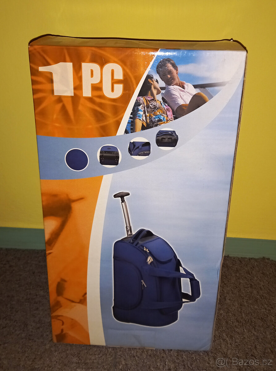 Prodám nové kabinové zavazadlo - látkové, 50 x 29 x 29 cm