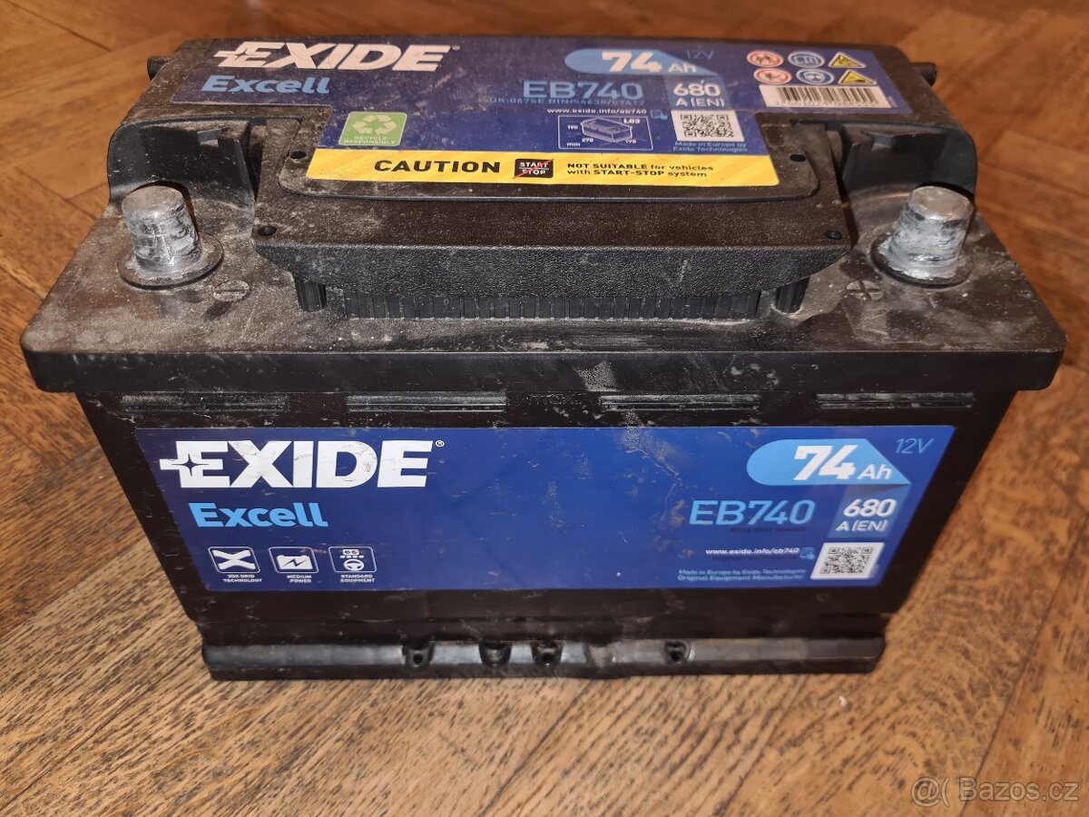 Autobaterie Exide Excell EB740