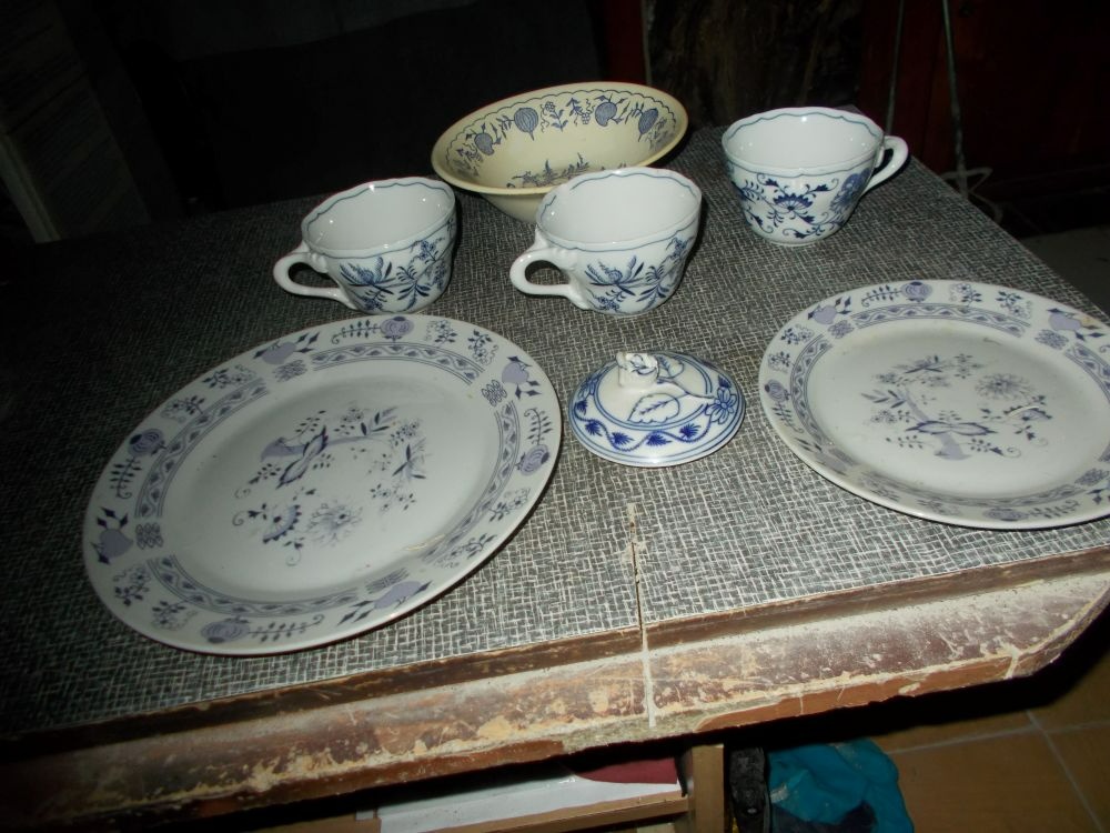 Porcelán motiv cibulák