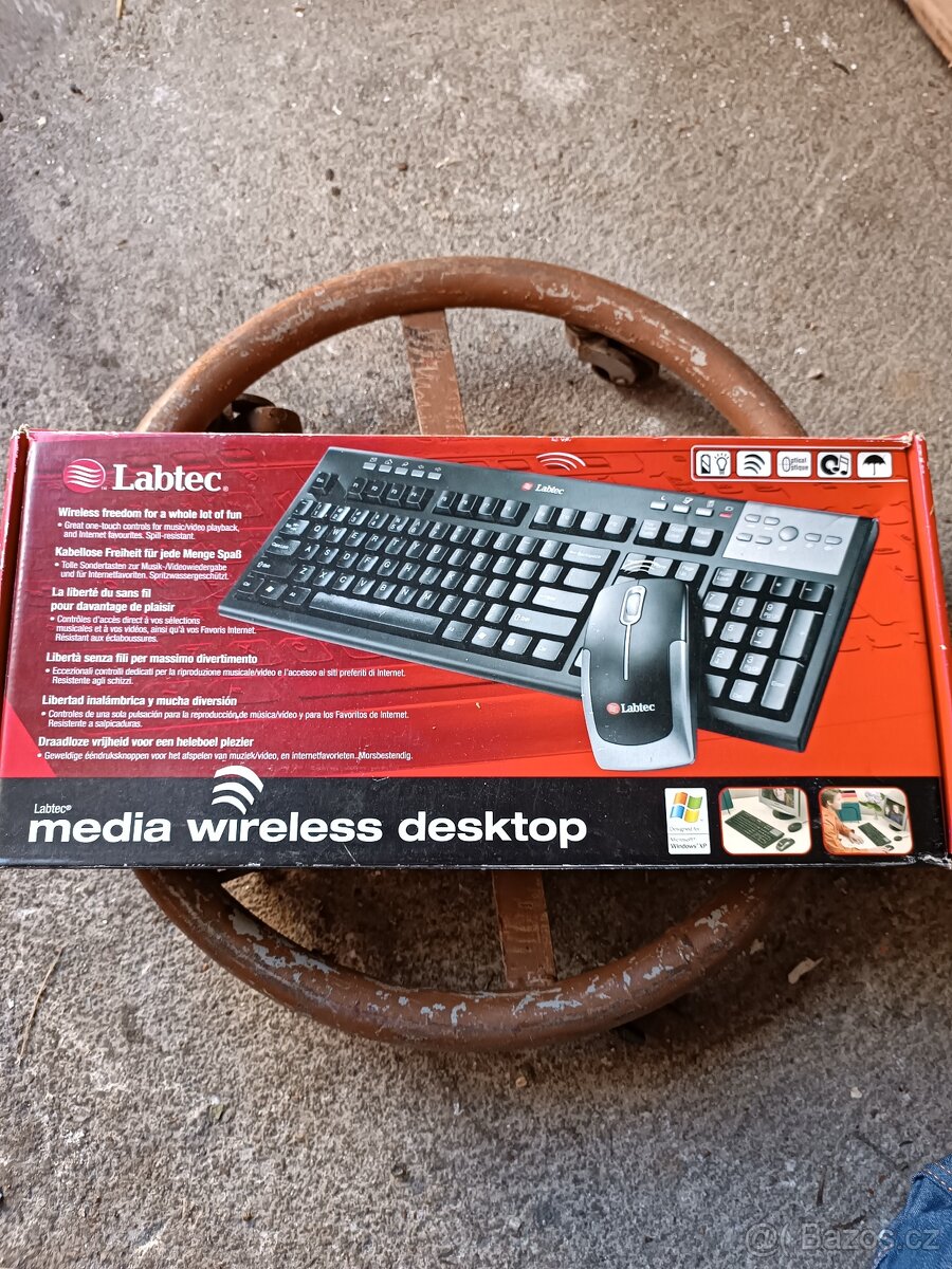 Bezdrátová sada klávesnice a myši Labtec Media Wireless Desk