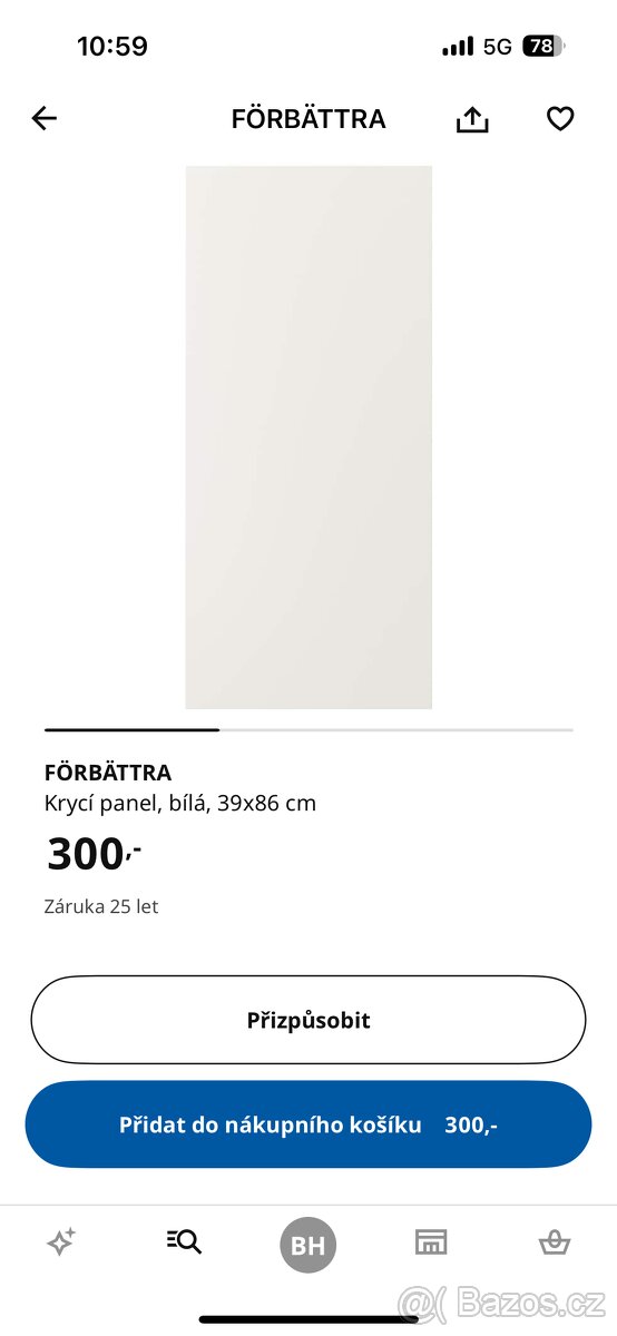 Krycí panely ke kuchyni Ikea