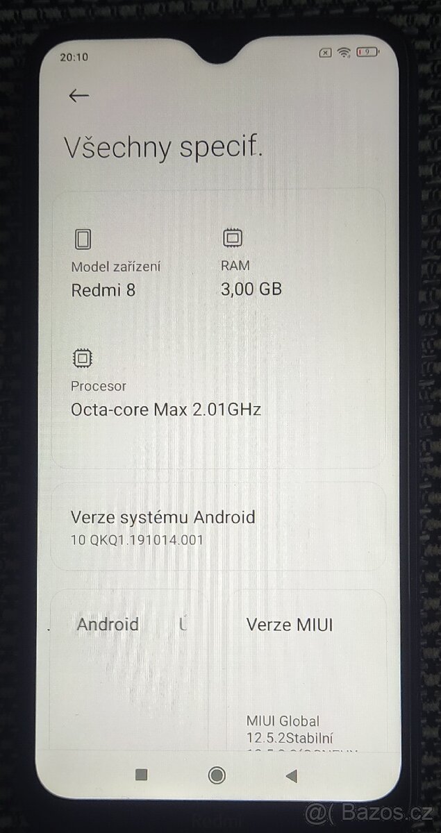 Mobilní telefon Xiaomi Redmi 8, 3/32GB, PĚKNÝ