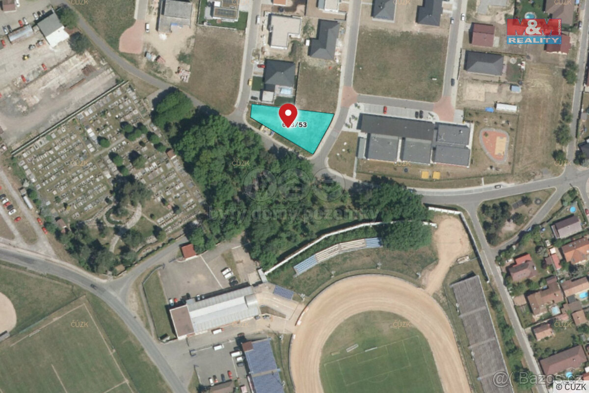 Prodej pozemku k bydlení, 826 m², Pardubice