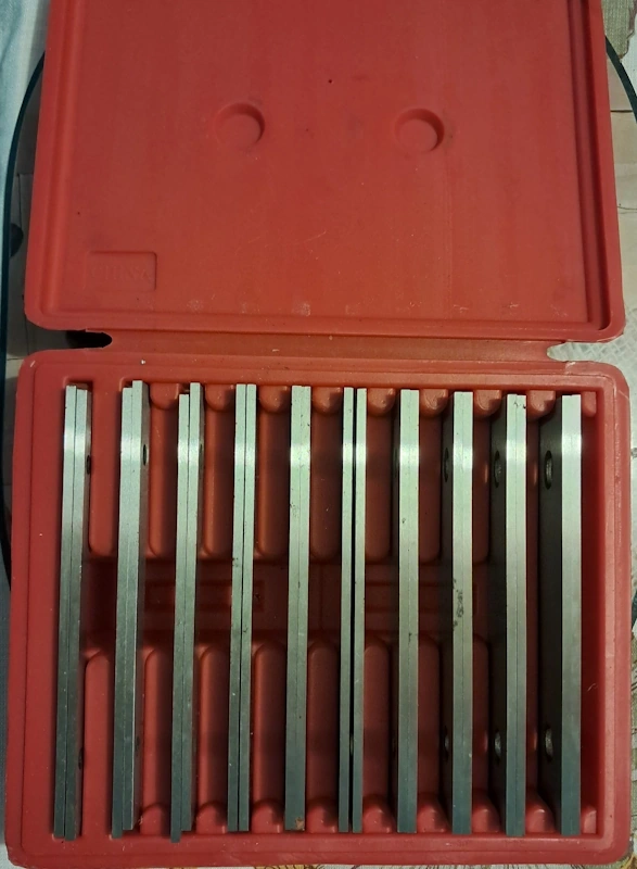 Přesné paralelní podložky, délka 152 mm - sada 20 kusů
