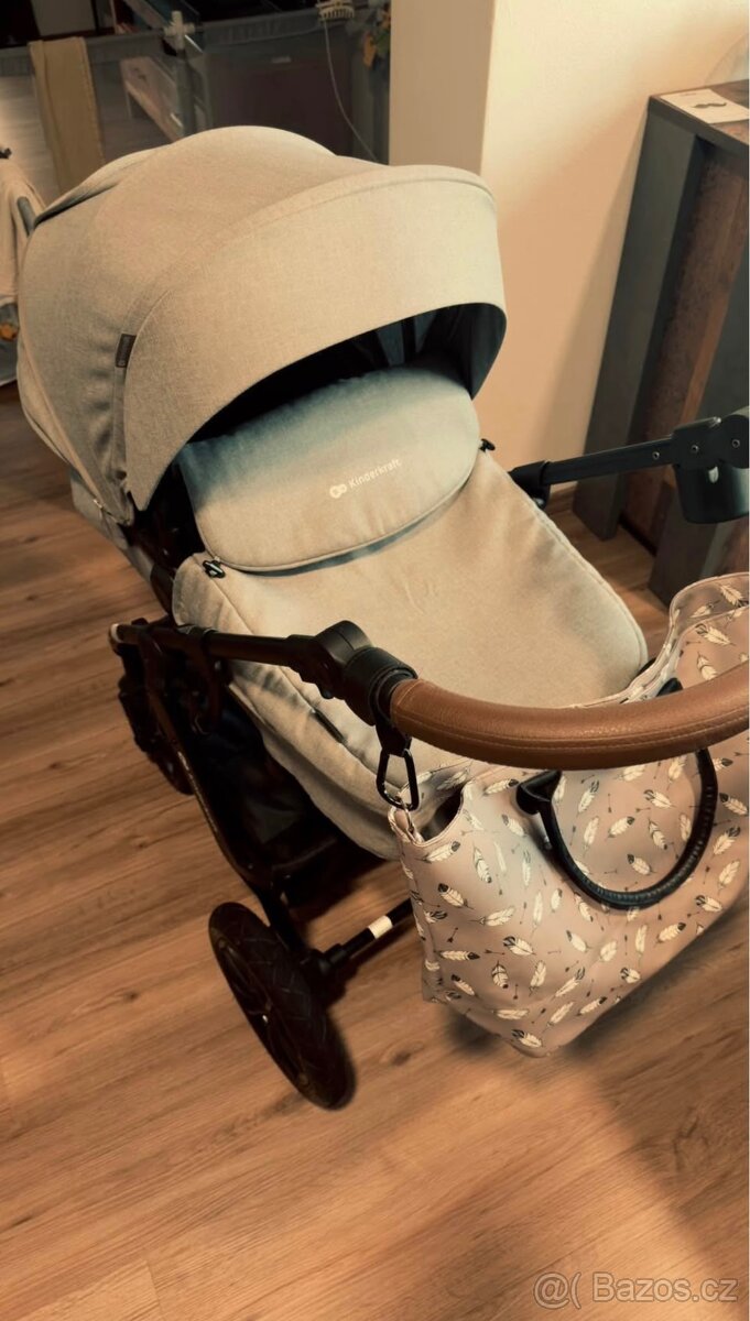 KINDERKRAFT SELECT Kočárek kombinovaný Xmoov 3v1 Light Grey,