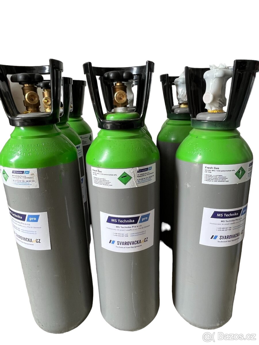 Tlaková láhev Biogon pro výčepy, 8L 200 Bar, NOVÁ s plynem