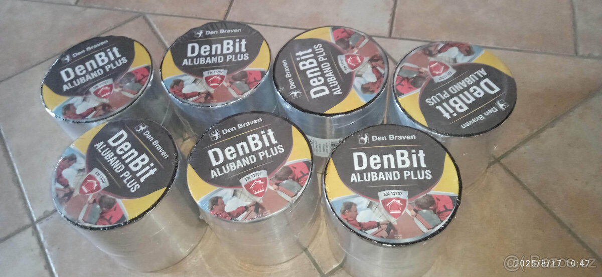 střešní bitumenový pás DenBit Aluband PLUS 15cm/10m - 7ks