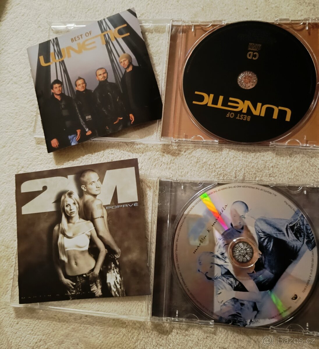 Prodám 2x CD LUNETIC - BEST OF, 2M - POPRVÉ
