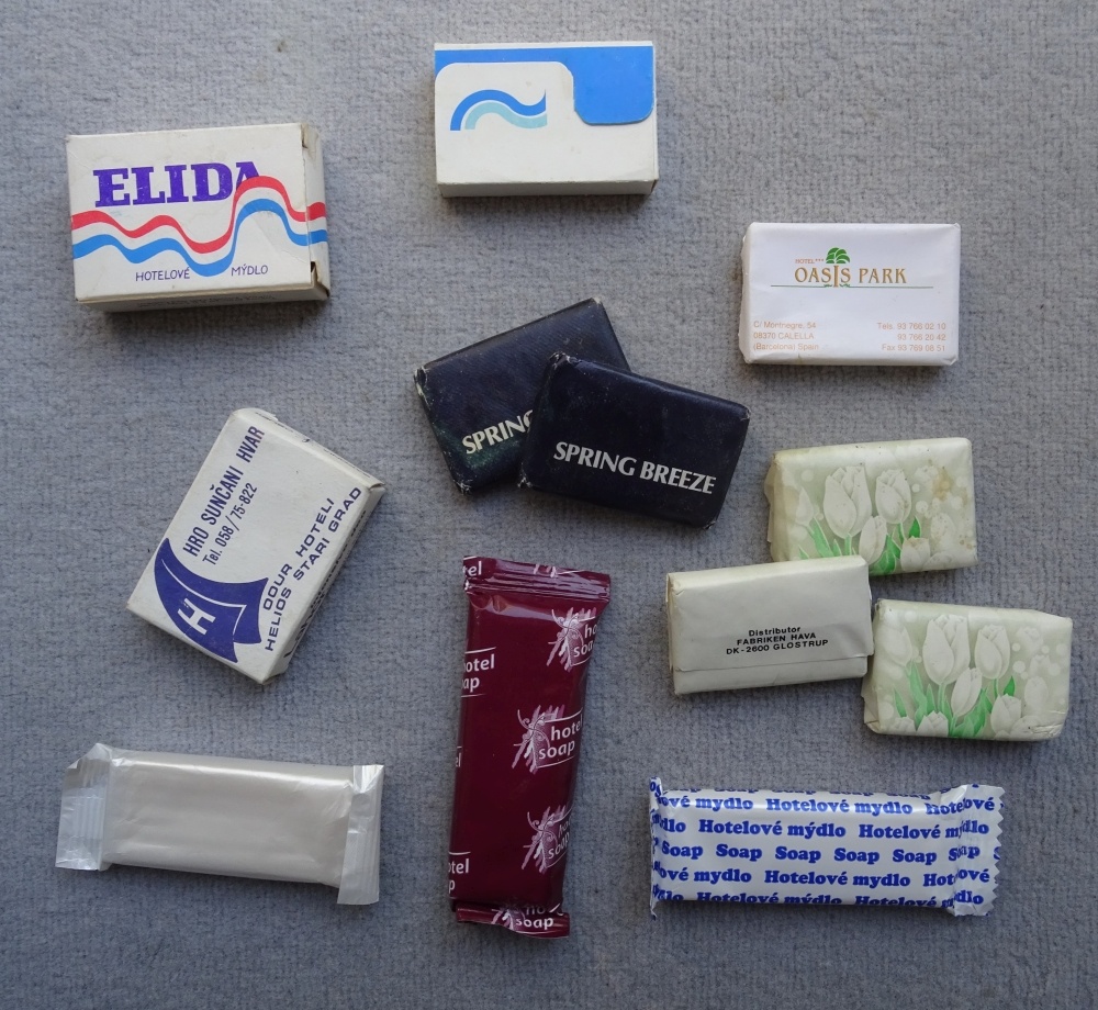 Retro hotelová mýdla