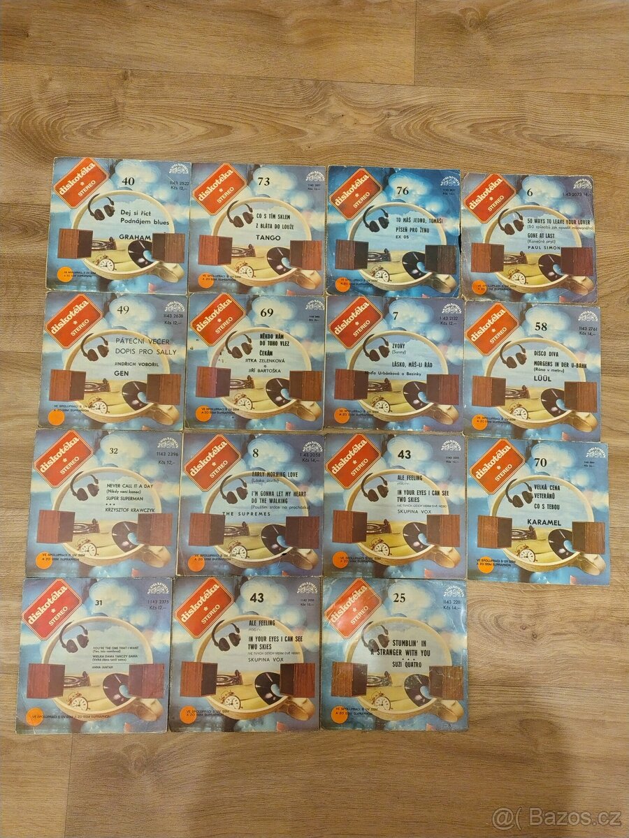 Edice Diskotéka - 15 SP desek, 20 Kč/kus