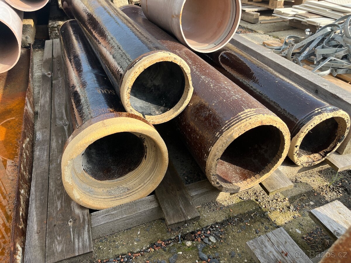 Kameninové roury, trubky průměr 200