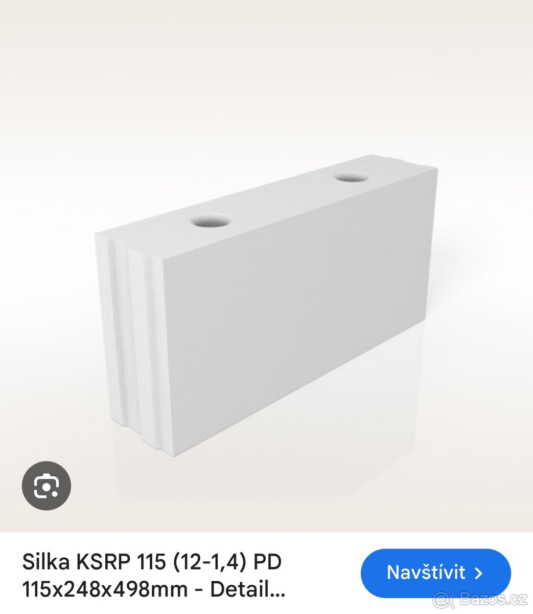 Cihly tvarnice Ytong Silka 115, VPC