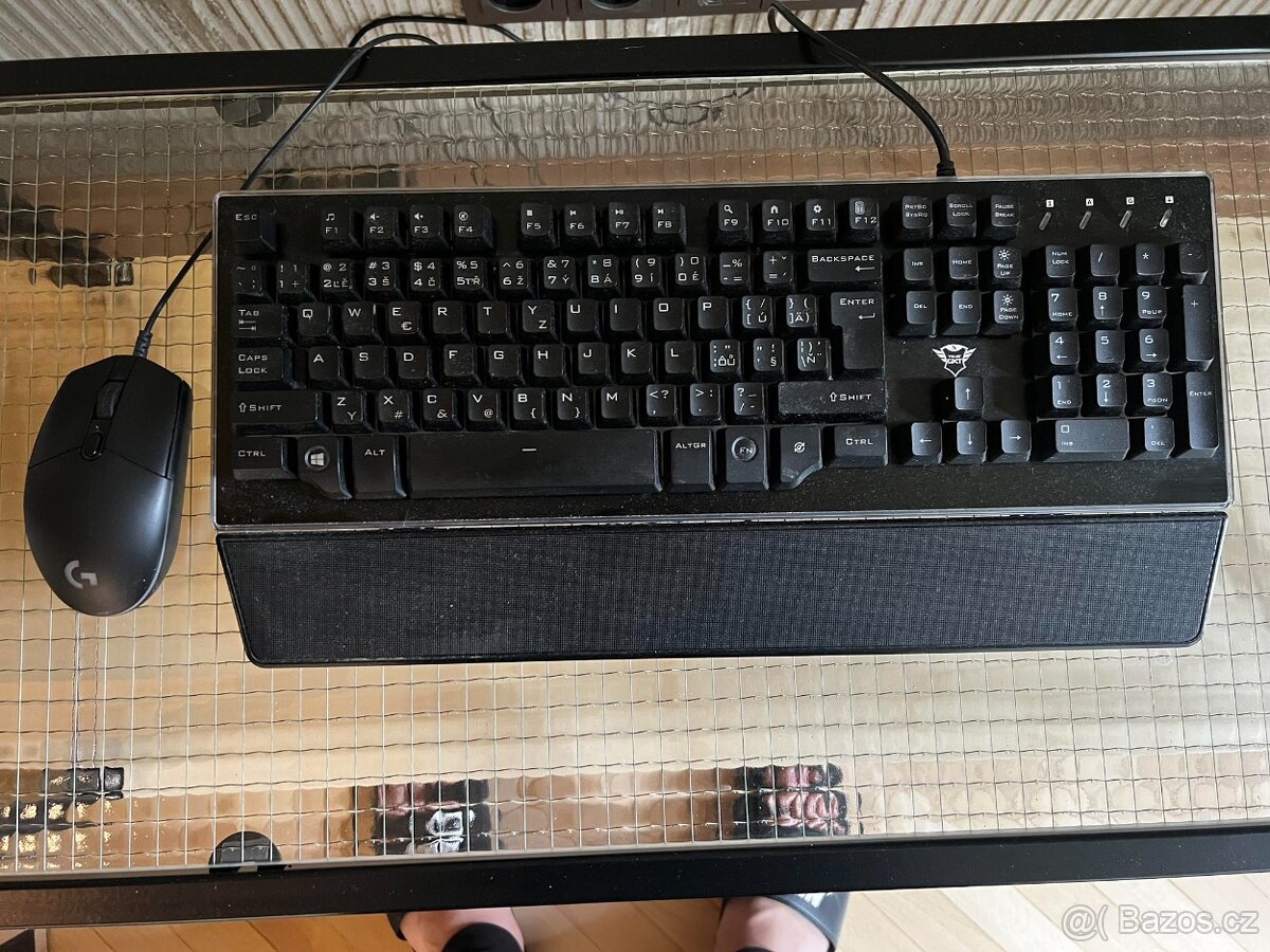 Herní myš Logitech G203 Prodigy + Herní klávesnice Trust GXT