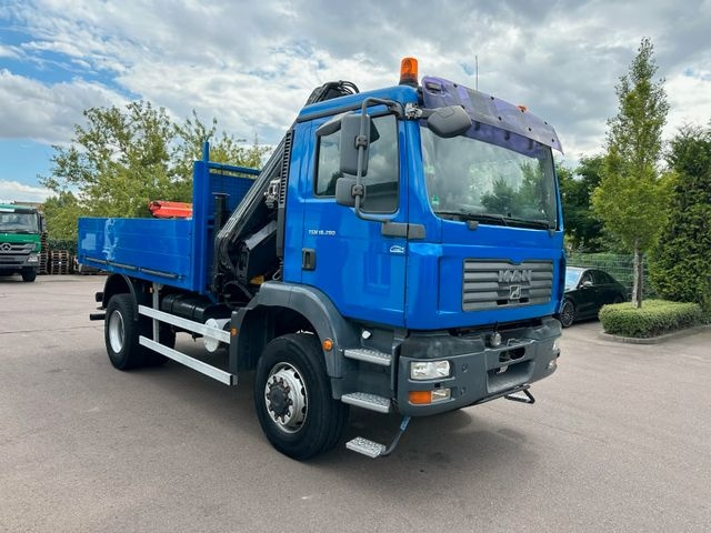 MAN TGM18.290/4x4/Jeřáb/ 21m /naviják/drapák/valník