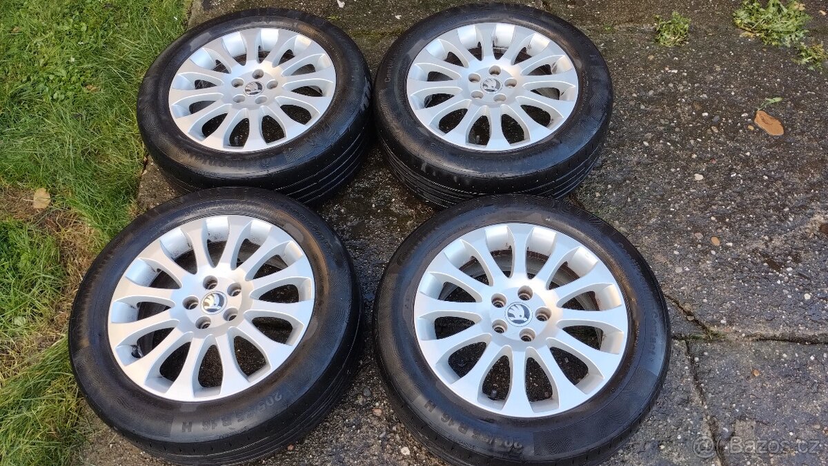 Originální letní alu kola Škoda Comet 5x100 r16"