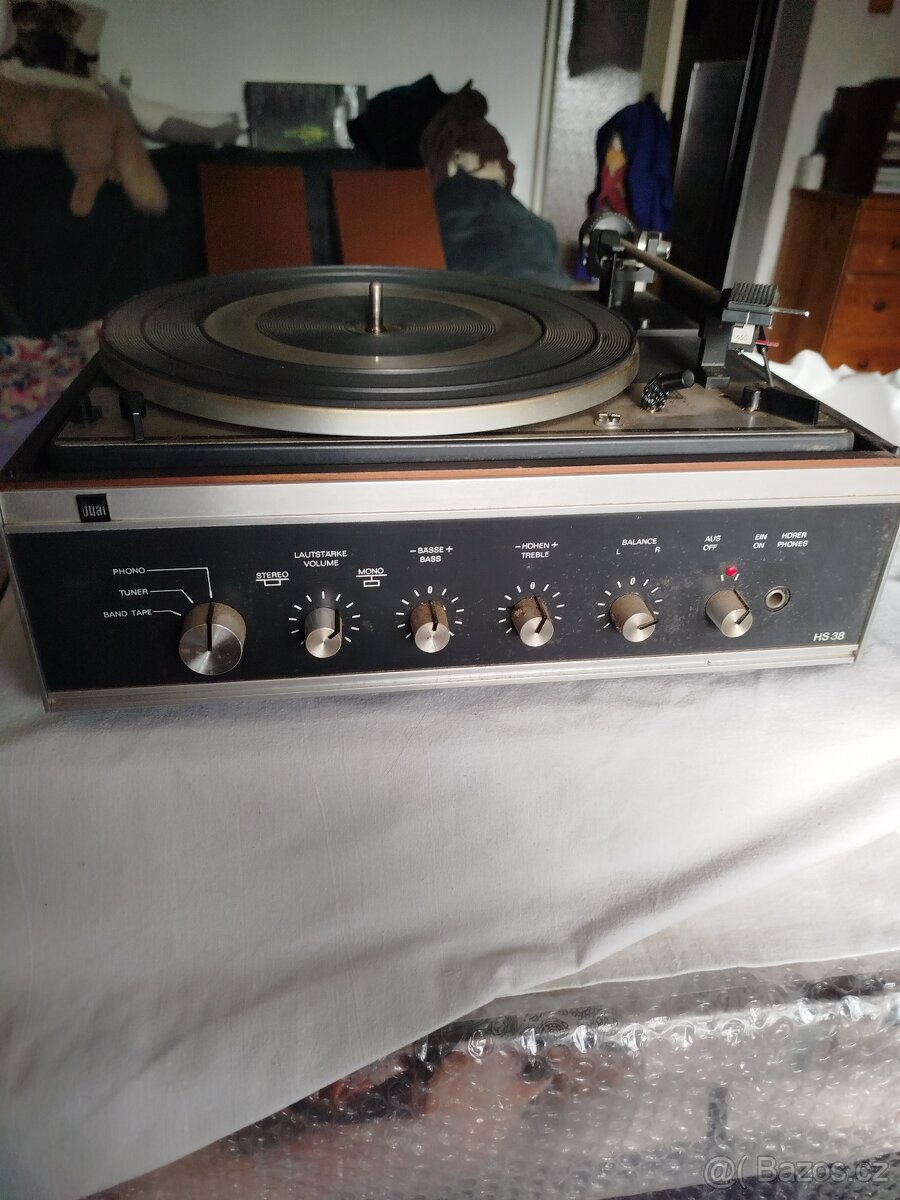 Raritní vintage gramofon Dual HS 38, na opravu