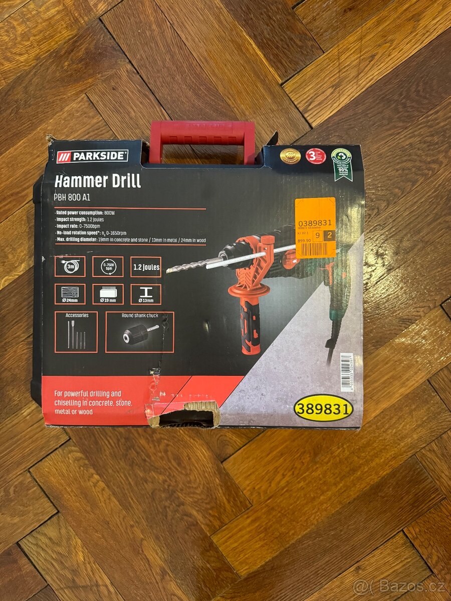 Vrtací a sekací kladivo PBH 800 A1 nové