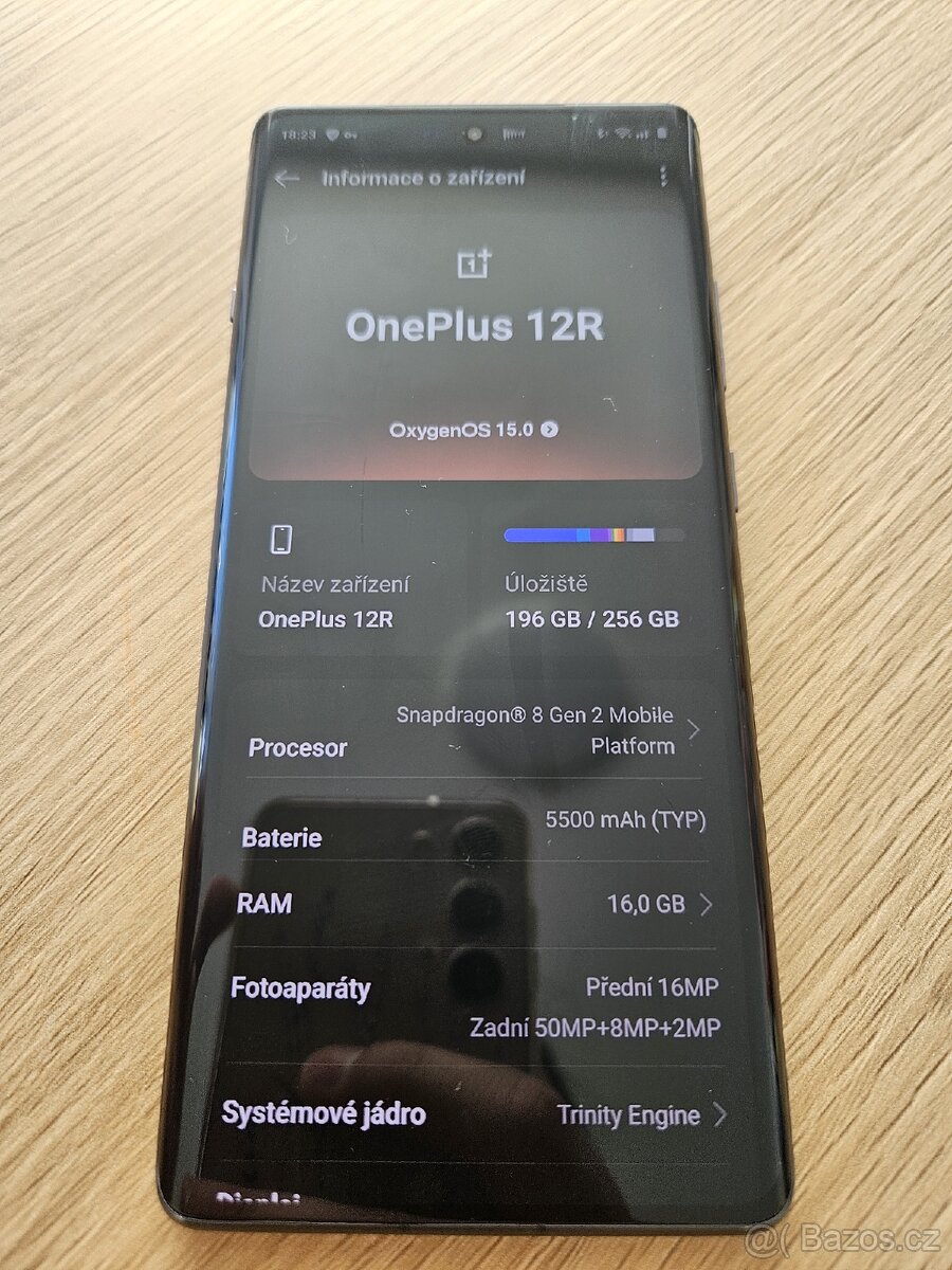 OnePlus 12R 5G 16/256GB šedý