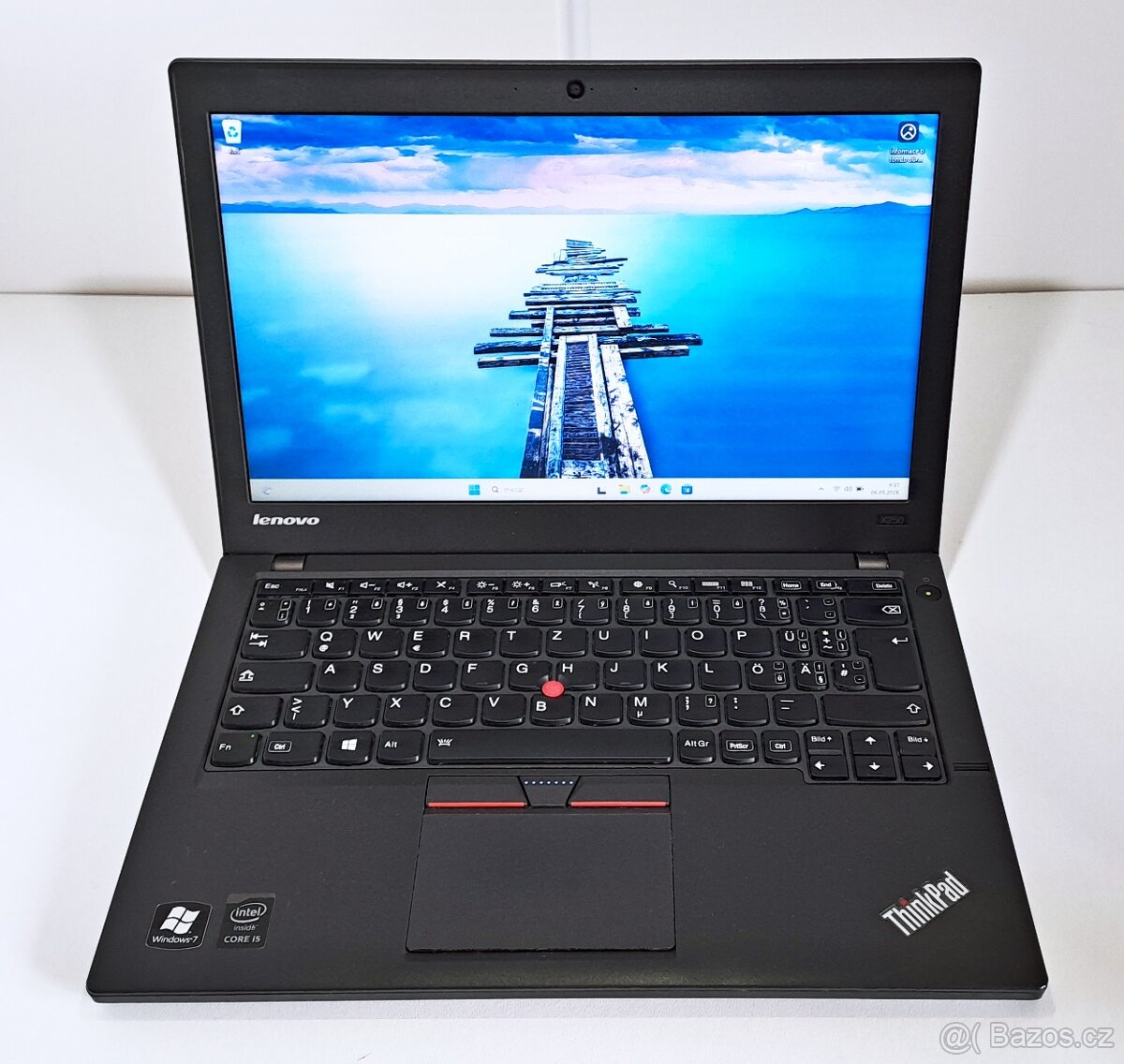 Pěkné lenovo X250 i5-5gen SSD256gb+500gbHDD 8gbRAM W11