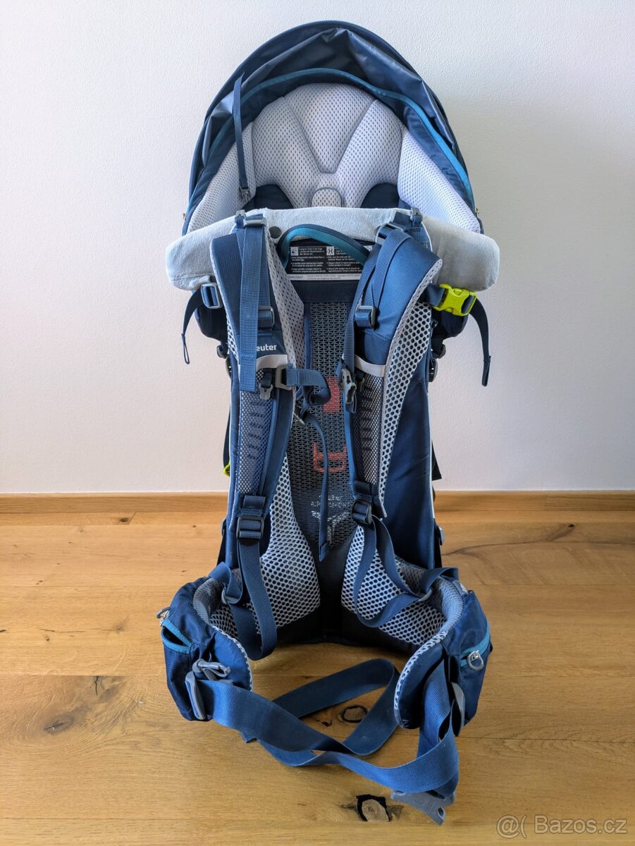 Deuter Kid Comfort Pro (s pláštěnkou, batůžkem a třmínky)