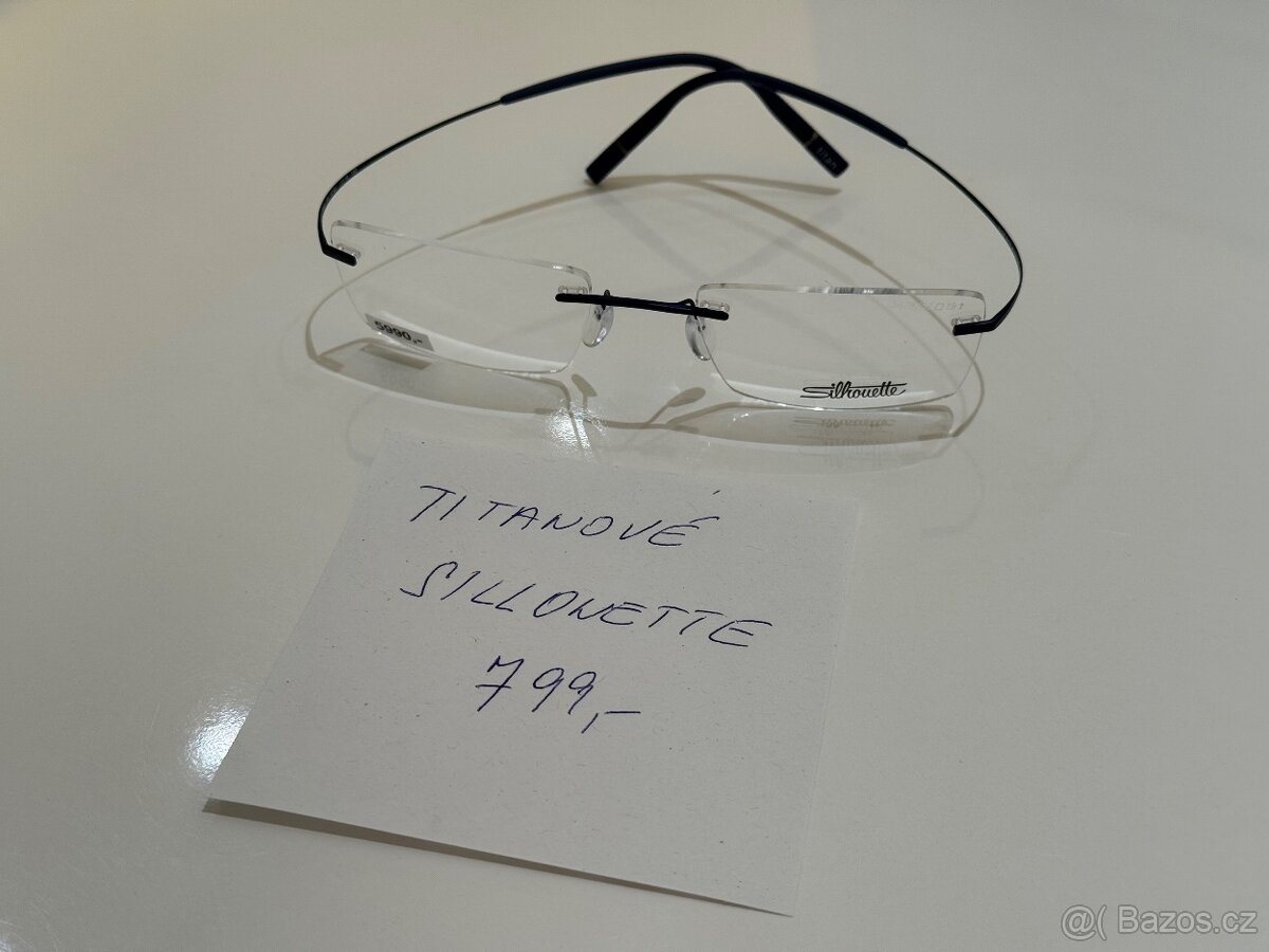 Sillonette titanové vrtané brýle + orig.pouzdro NOVÉ