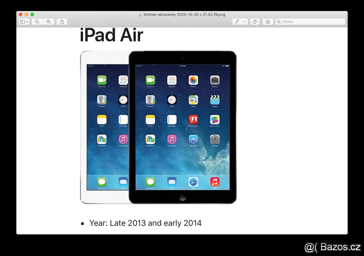 Apple iPad Air - A1474 - Wi-Fi - 32 GB