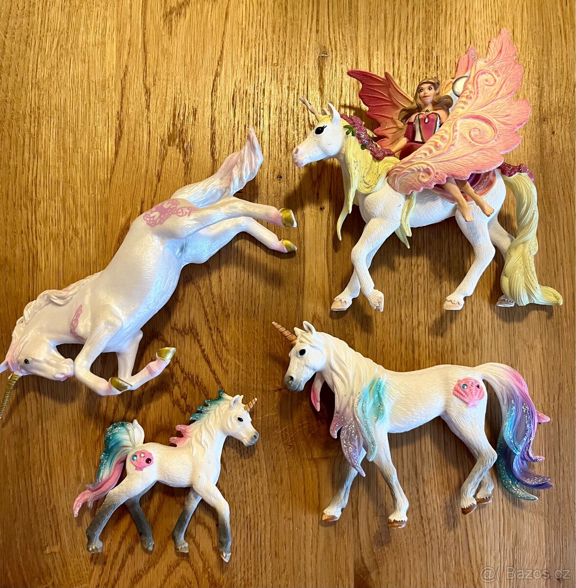Schleich Bayala – sada jednorožců a víly, perfektní stav