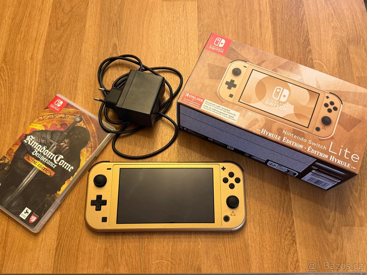 Nintendo Switch Lite Hyrule + hra KCD, záruka