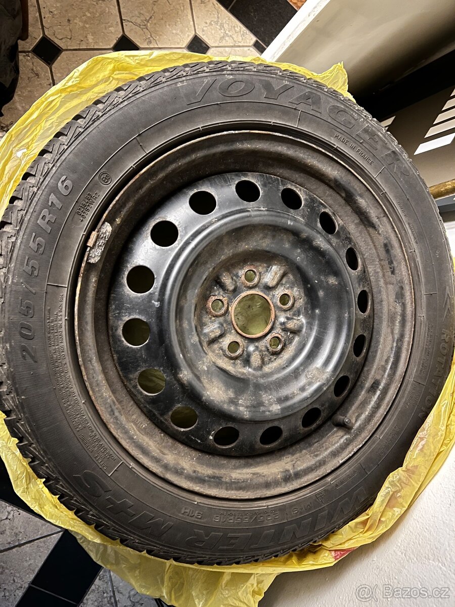 Plechové disky kola 5x100 R16 54,1 + poklice