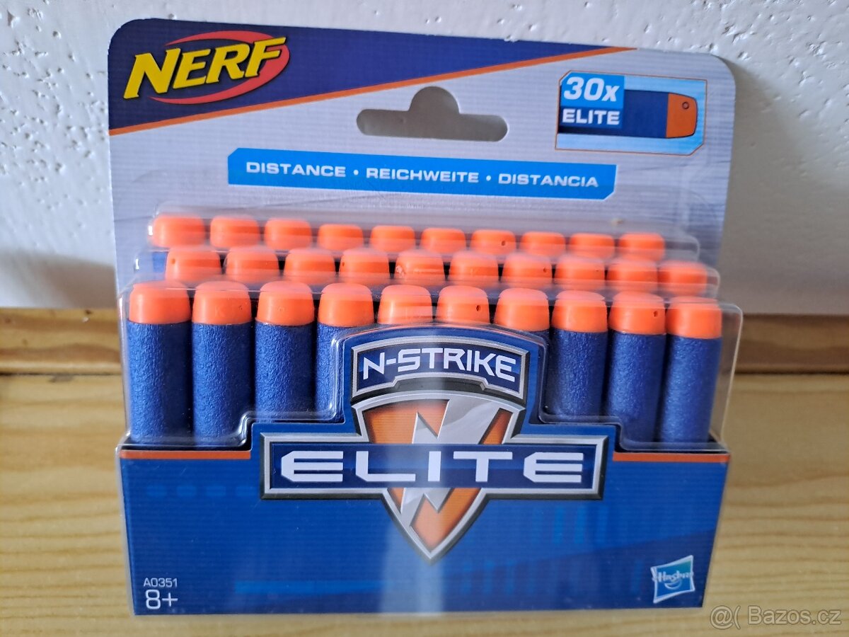 NOVÉ Hasbro Nerf N-Strike Elite šipky 30 kusů