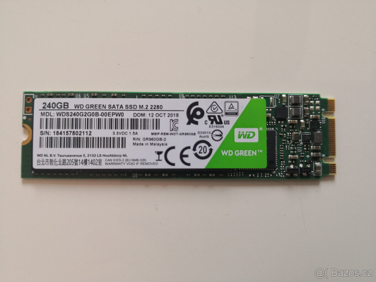 SSD disk WD Green 240 GB SATA M.2 2280