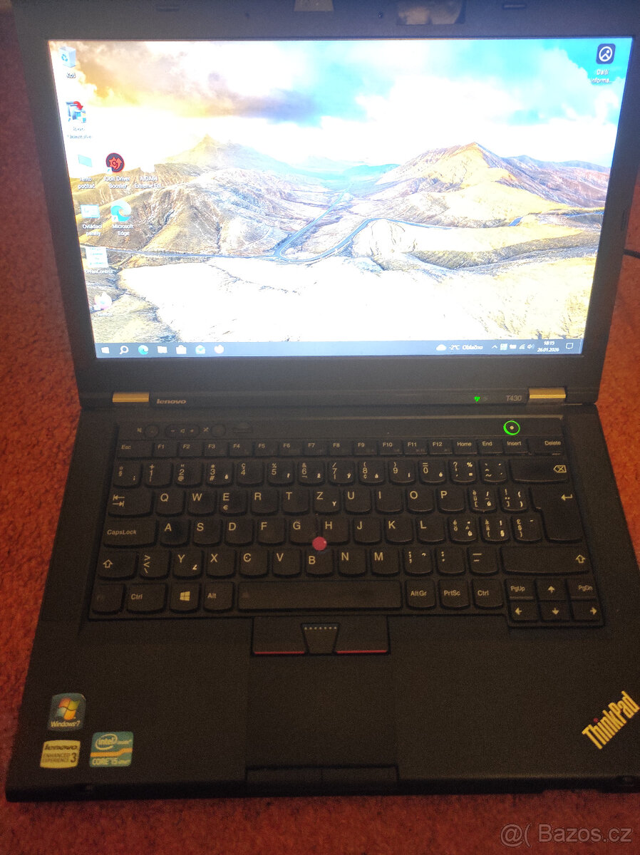 Thinkpad T430-Tichý,rychlý-i5,SSD,win10 bat 2h